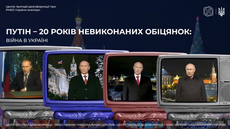 путін – 20 років невиконаних обіцянок. Війна в Україні