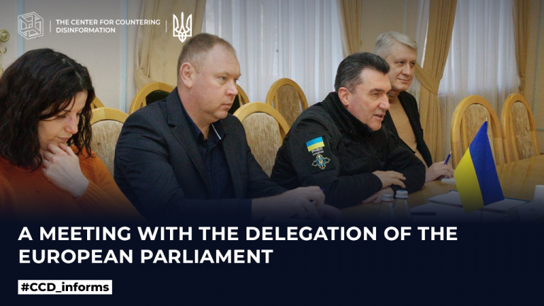 A meeting with the delegation of the European Parliament