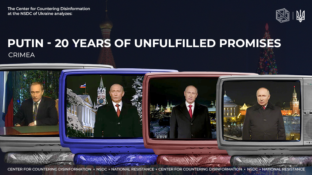 Putin – 20 years of unfulfilled promises. Crimea