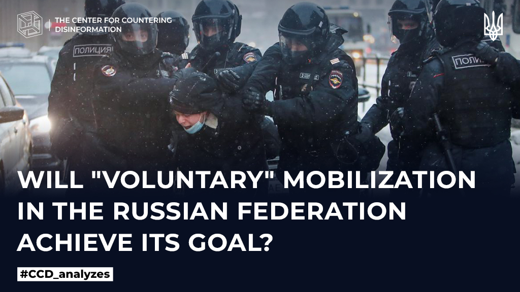Will «voluntary» mobilization in the russian federation achieve its goal?