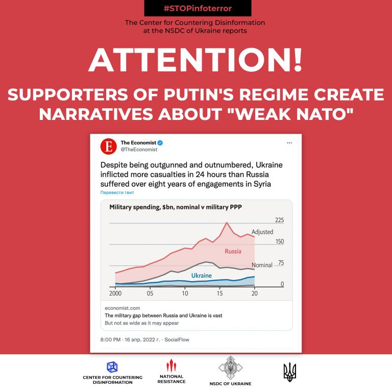 Supporters of putin’s regime create narratives about “weak NATO”