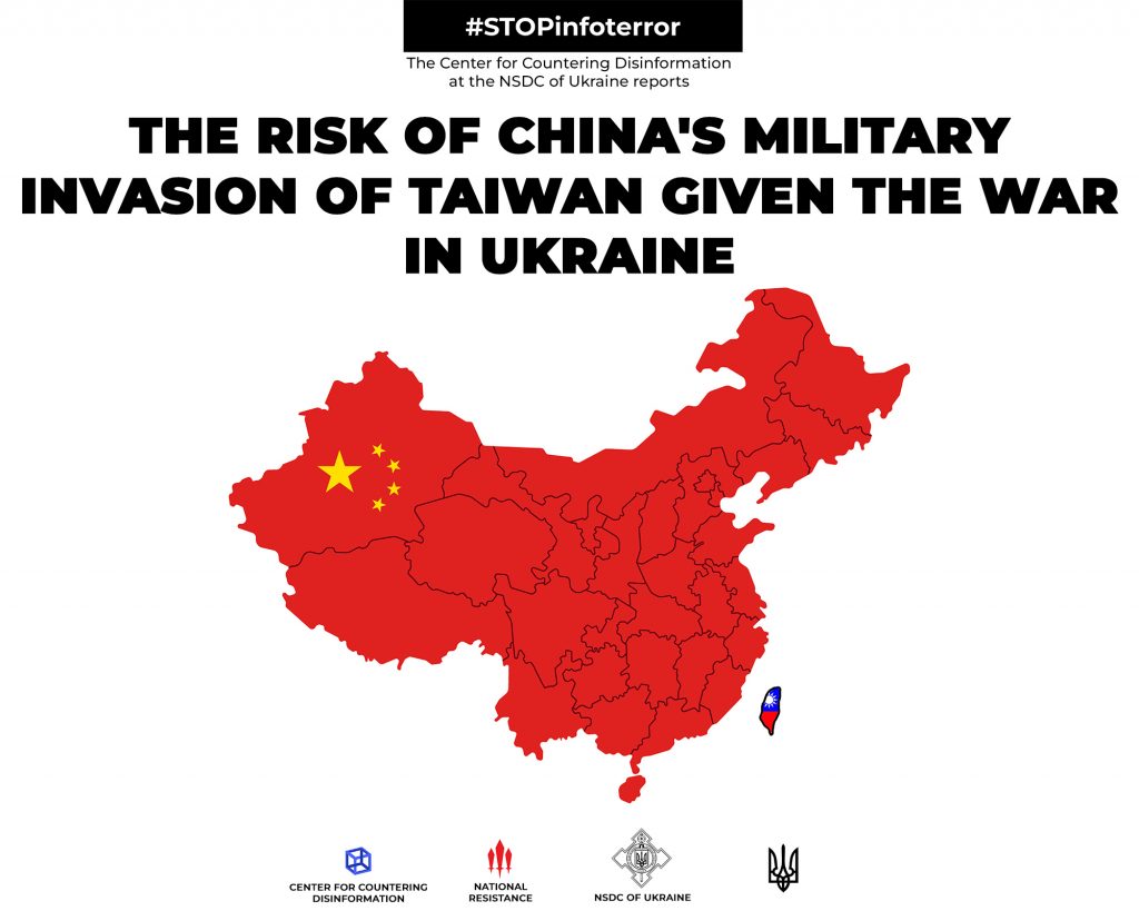 The risk of China’s military invasion of Taiwan given the war in Ukraine