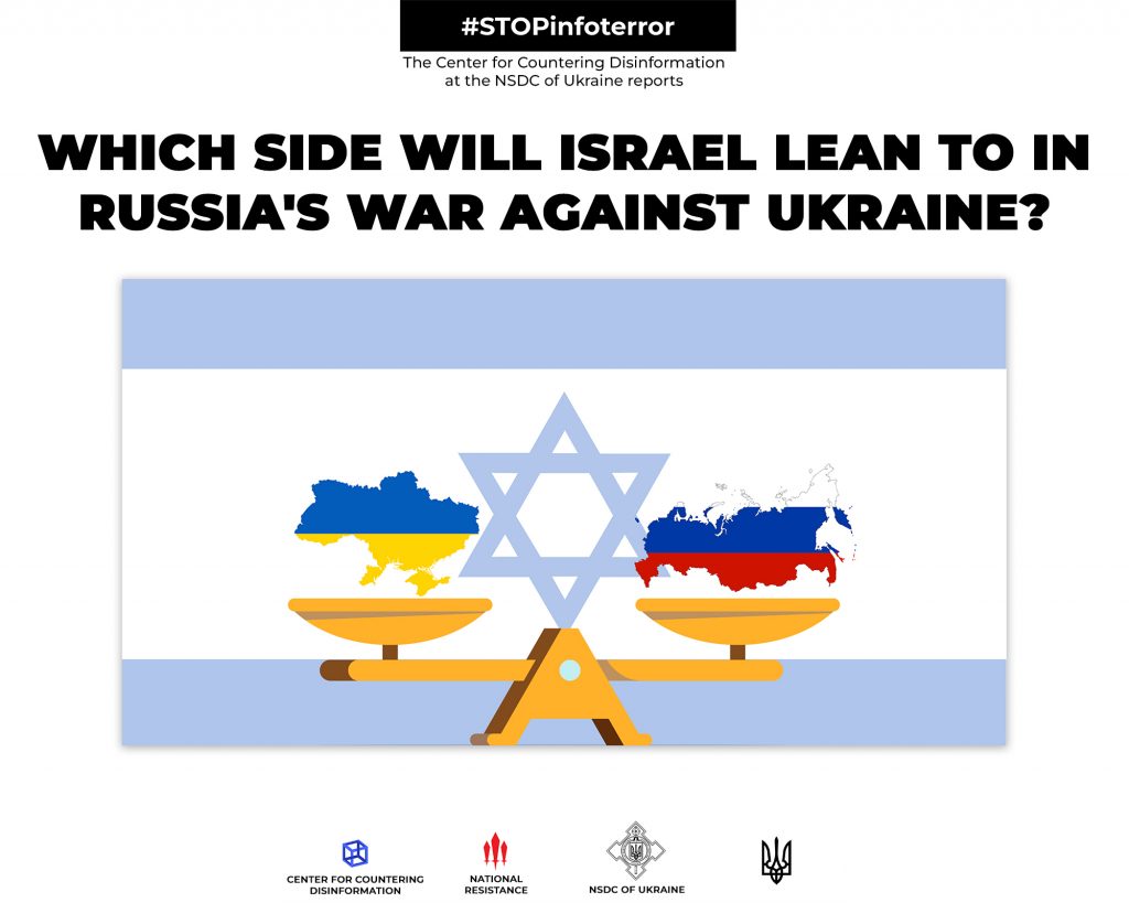 Which side will Israel lean to in russia’s war against Ukraine