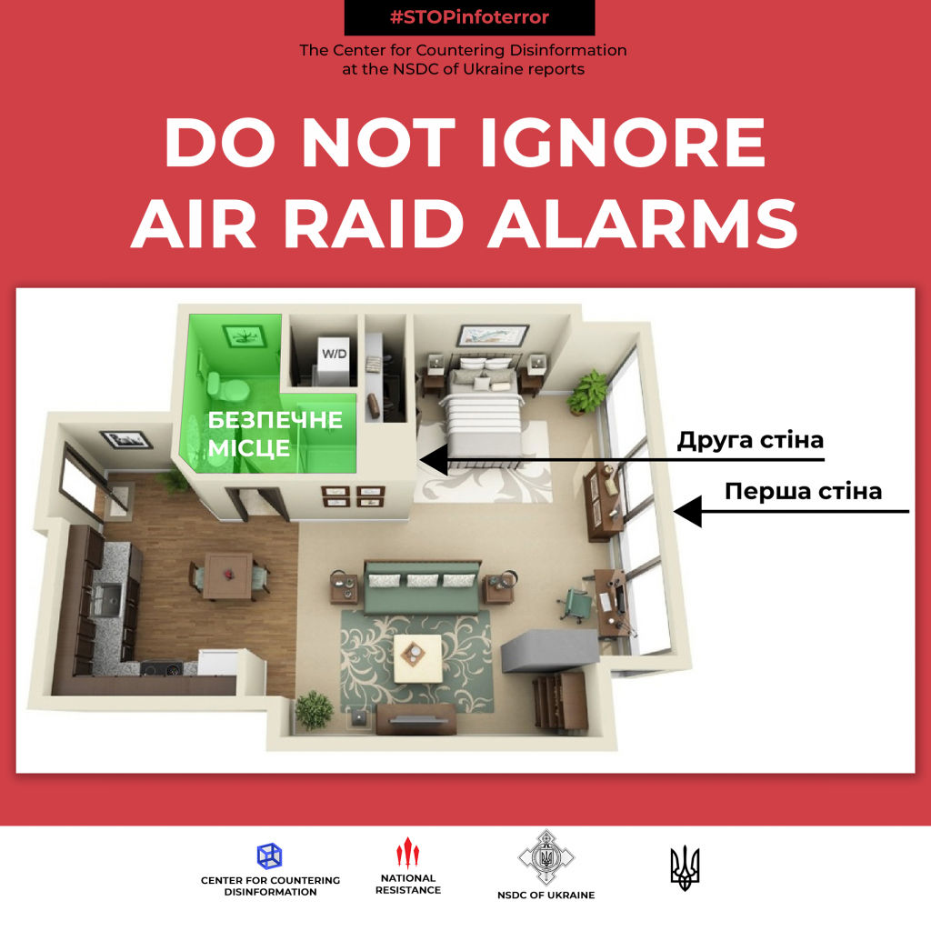 Do not ignore air raid alarms