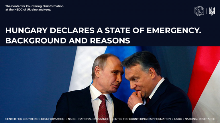 Hungary declares a state of emergency. Background and reasons.