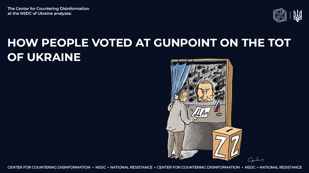How people voted at gunpoint on the TOT of Ukraine
