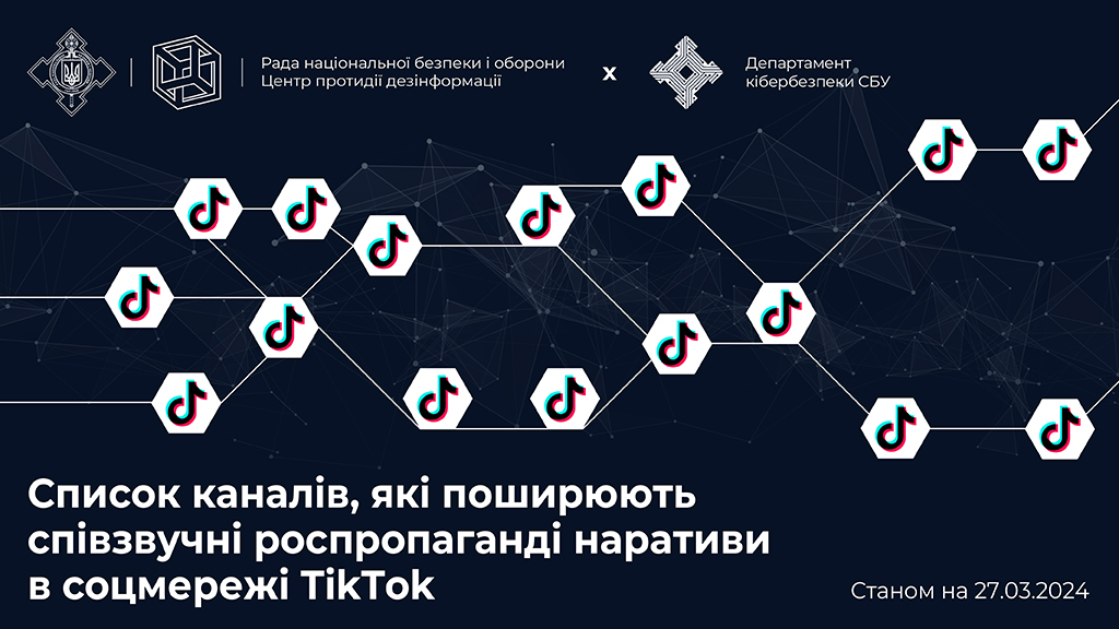 Список TikTok-каналів поширення ворожої пропаганди