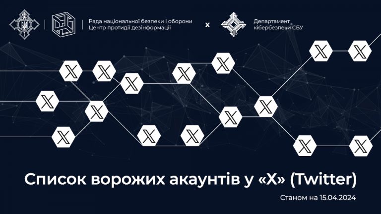 Список каналів поширення ворожої пропаганди в соцмережі Х