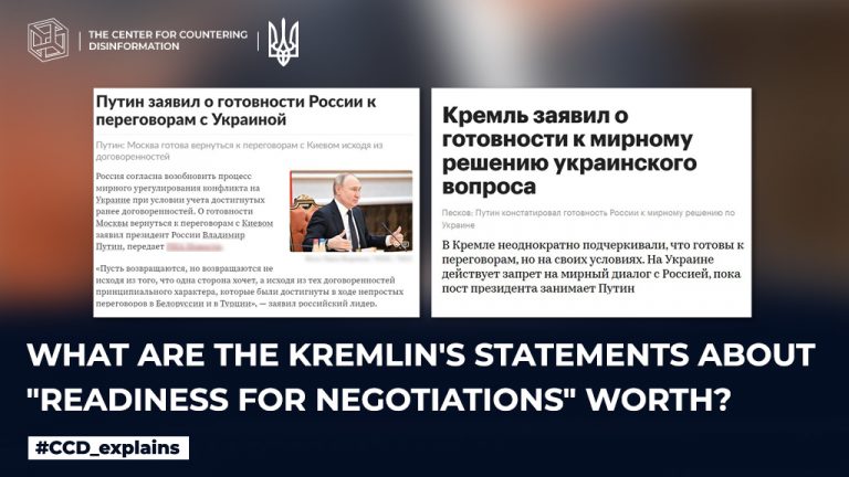 What are the kremlin’s statements about “readiness for negotiation” worth
