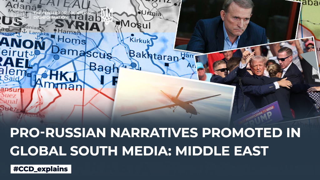 pro-russian narratives promoted in Global South media: Middle East