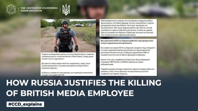 How russia justifies the killing of British media employee