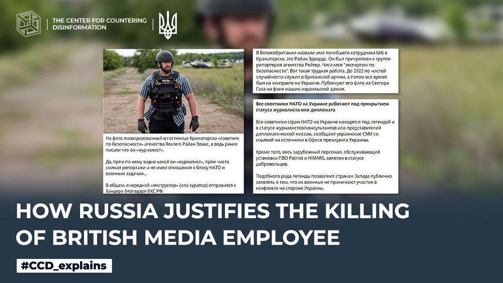 How russia justifies the killing of British media employee