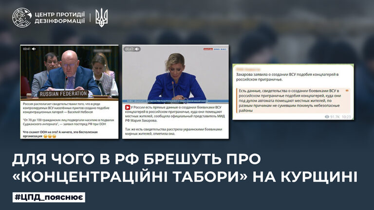 Для чого в рф брешуть про «концентраційні табори» на курщині