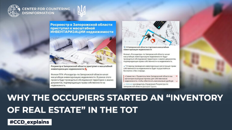 Why the occupiers started an “inventory of real estate” in the TOT