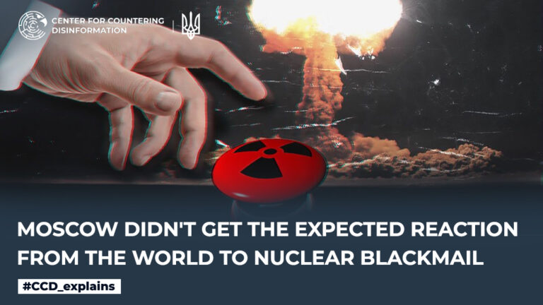 moscow didn’t get the expected reaction from the world to nuclear blackmail