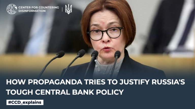 How propaganda tries to justify russia’s tough central bank policy