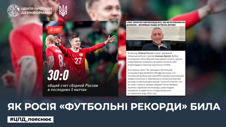 Як росія «футбольні рекорди» била