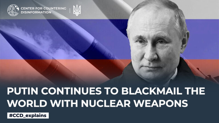 putin continues to blackmail the world with nuclear weapons