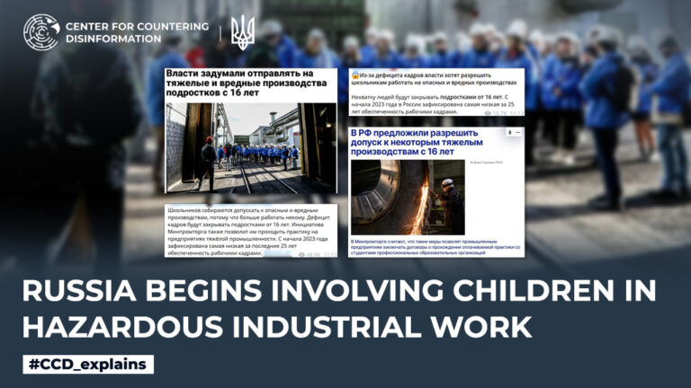 Russia begins involving children in hazardous industrial work