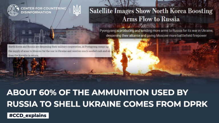 About 60% of the ammunition used by Russia to shell Ukraine comes from DPRK