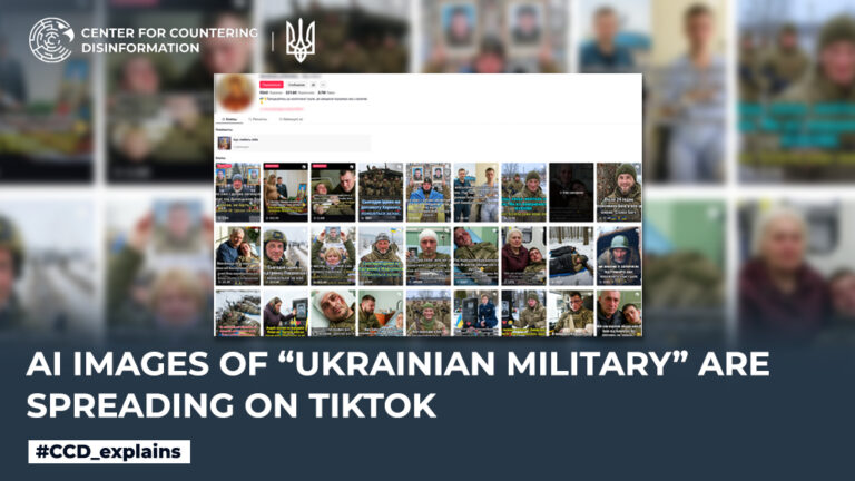 AI images of “Ukrainian military” are spreading on TikTok