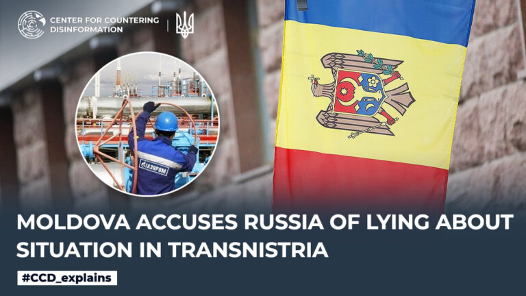 Moldova accuses Russia of lying about situation in Transnistria