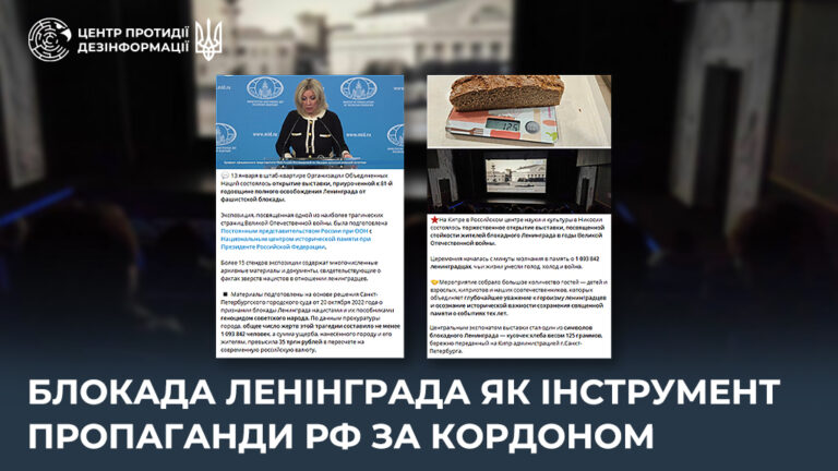 Блокада ленінграда як інструмент пропаганди рф за кордоном