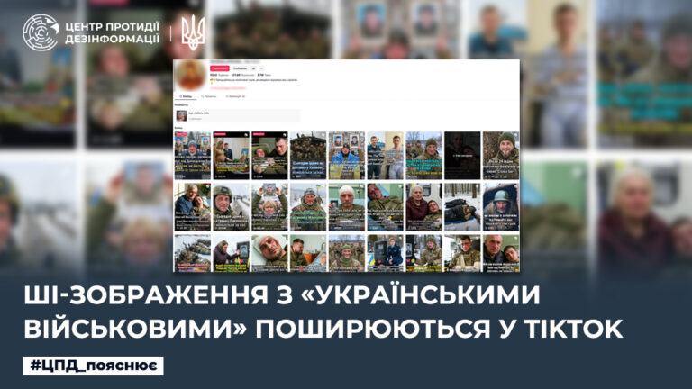ШІ-зображення з «українськими військовими» поширюються у TikTok