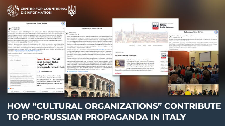 How “cultural organizations” contribute to pro-Russian propaganda in Italy