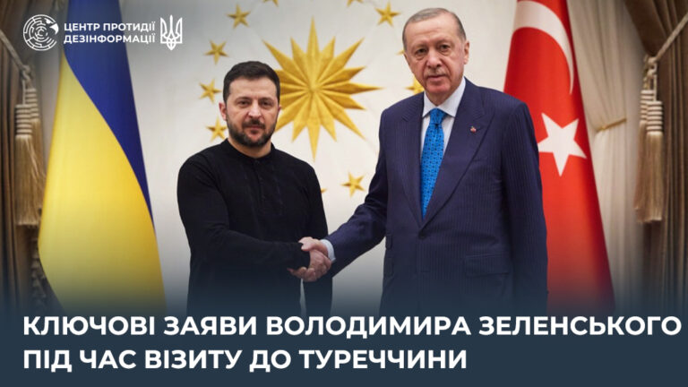Ключові заяви Володимира Зеленського під час візиту до Туреччини