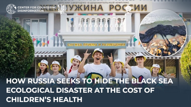 How russia seeks to hide the Black sea ecological disaster at the cost of children’s health