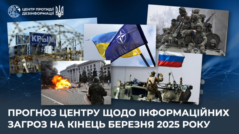 Прогноз Центру щодо інформаційних загроз на кінець березня 2025 року