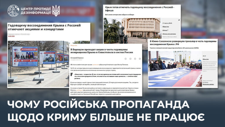 Чому російська пропаганда щодо Криму більше не працює