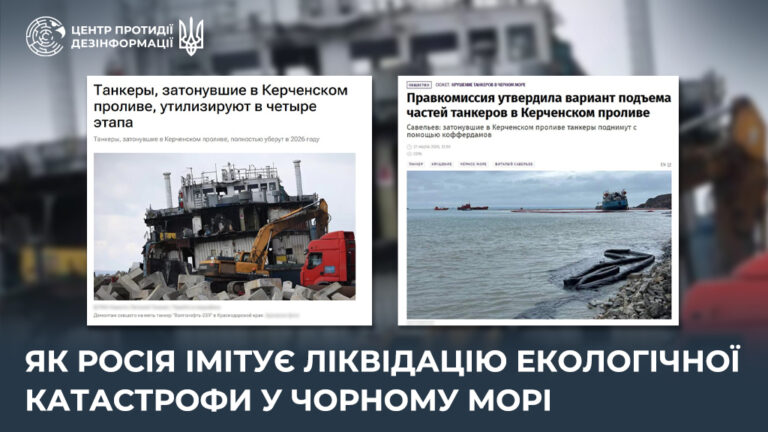 Як росія імітує ліквідацію екологічної катастрофи у Чорному морі