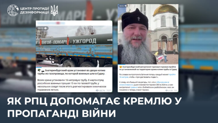 Як рпц допомагає кремлю у пропаганді війни