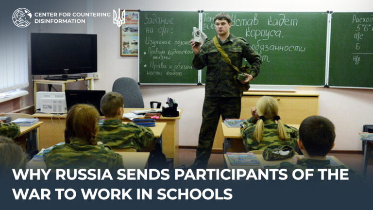 Why russia sends participants of the war to work in schools