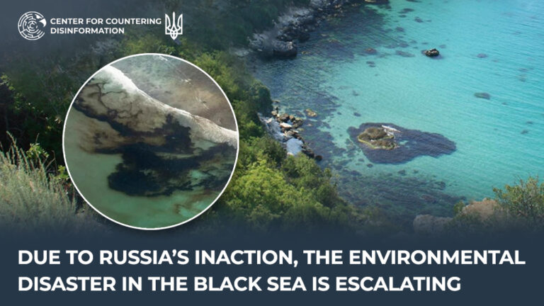 Due to russia’s inaction, the environmental disaster in the Black Sea is escalating