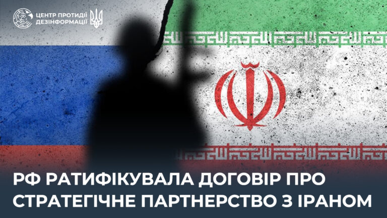 рф ратифікувала договір про стратегічне партнерство з Іраном