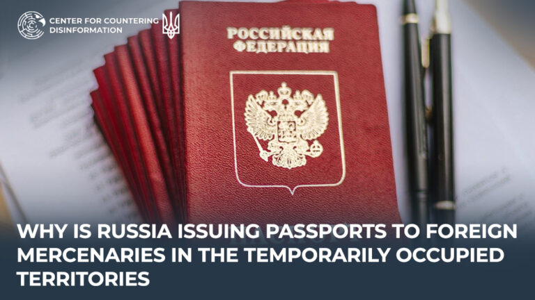 Why is russia issuing passports to foreign mercenaries in the temporarily occupied territories