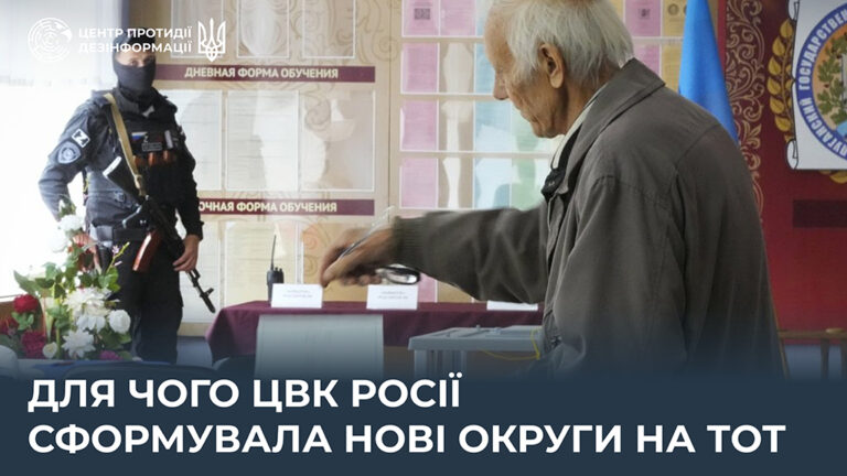 Для чого цвк росії сформувала нові округи на ТОТ