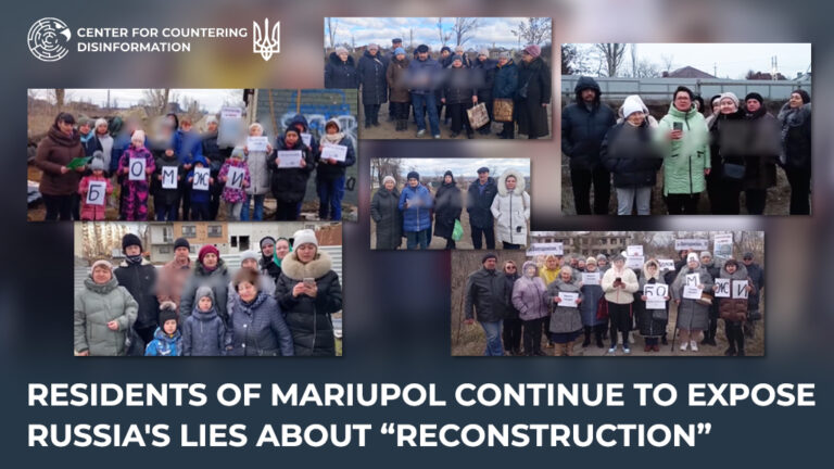 Residents of Mariupol continue to expose Russia’s lies about “reconstruction”