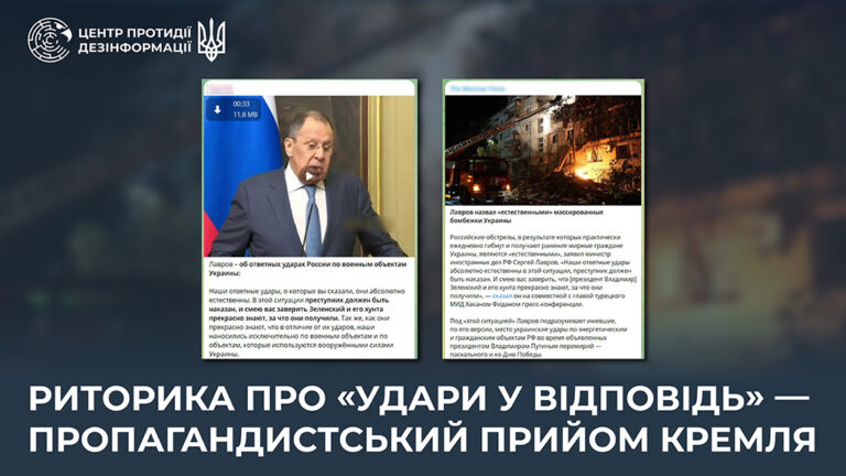 Риторика про «удари у відповідь» — пропагандистський прийом кремля