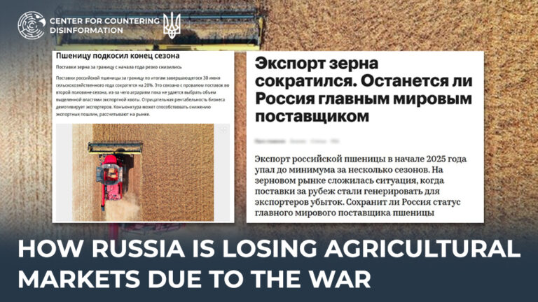 How Russia is losing agricultural markets due to the war