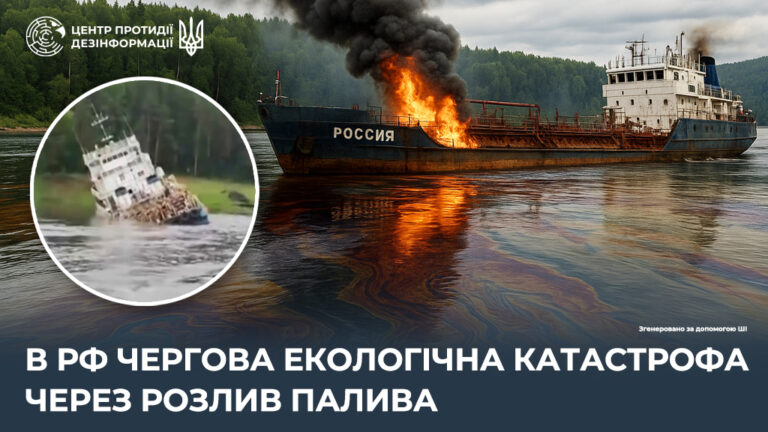 В рф чергова екологічна катастрофа через розлив палива