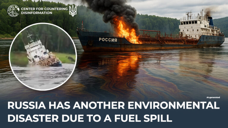 Russia has another environmental disaster due to a fuel spill.