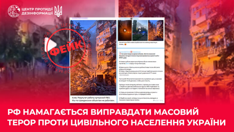 рф намагається виправдати масовий терор проти цивільного населення України
