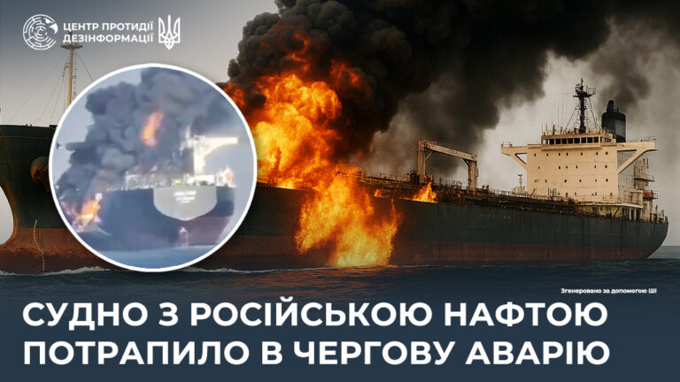 Судно з російською нафтою потрапило в чергову аварію