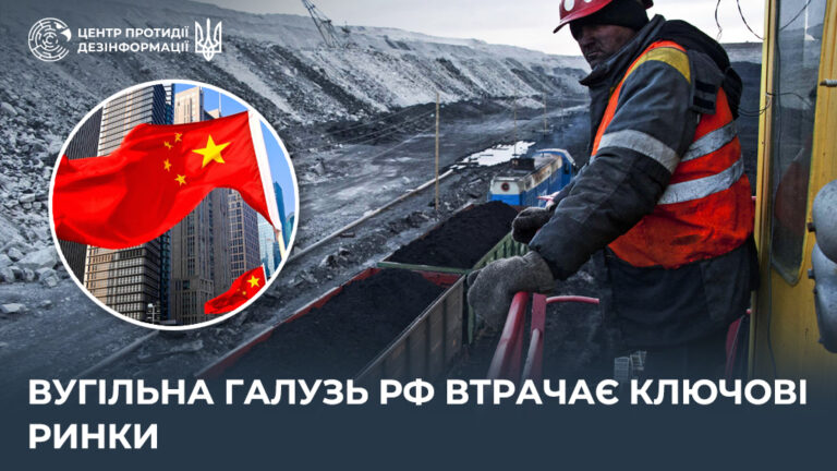 Вугільна галузь рф втрачає ключові ринки