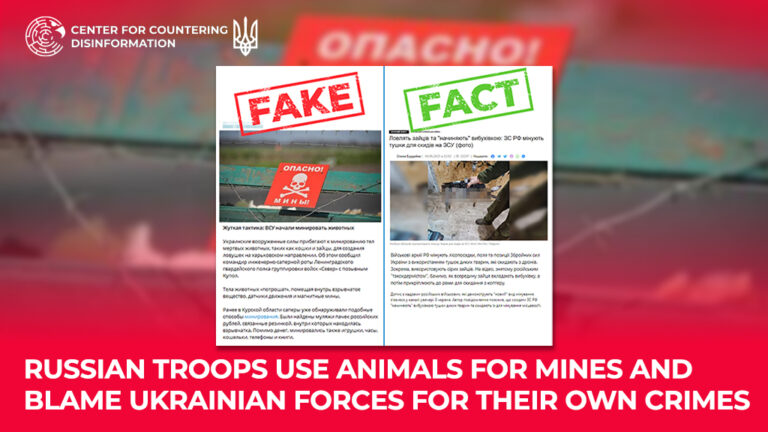 Russian Troops Use Animals for Mines and Blame Ukrainian Forces for Their Own Crimes