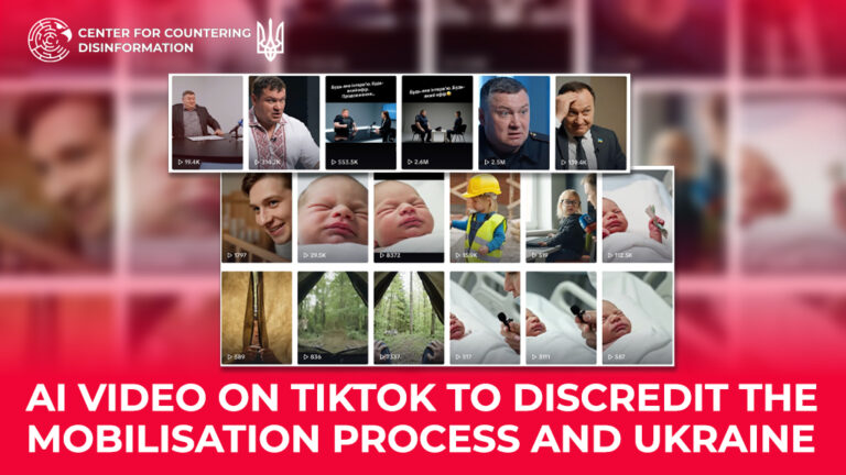 AI video on TikTok to discredit the mobilisation process and Ukraine